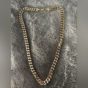 14kt gold cuban link chain 24”